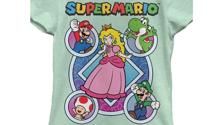 ディズニープリンセスのベビーグッズも大集合 Princess Peach™ and Friends Girls T-Shirt - YL - Nintendo Girls